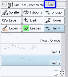 Clip Studio Sub Tool Menu